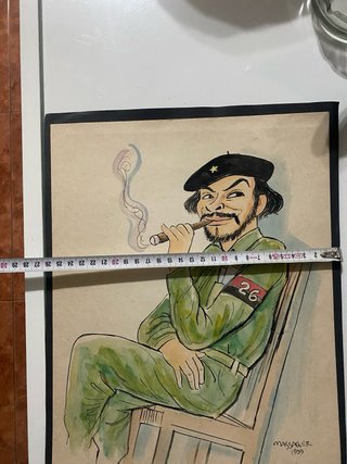 Pintura original Conrado Massaguer Che Guevara 195