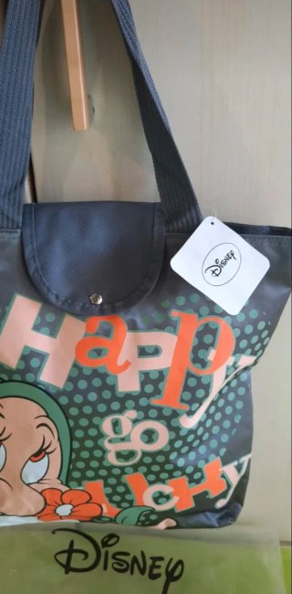 Borsa Disney con personaggio e scritta