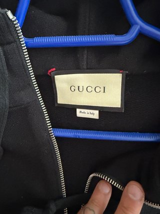 Sudadera Gucci Negra con Cremallera