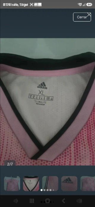 Maglietta Adidas Taglia XL Rosa e Nera