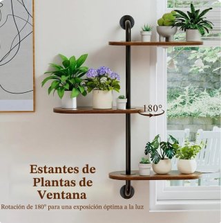 Estantería HEYOUTH 3 Niveles Metal/Madera