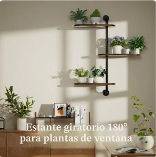 Estantería HEYOUTH 3 Niveles Metal/Madera