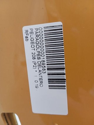 PARAGOLPES DELANTERO PEUGEOT 208 (P2) GT LINE