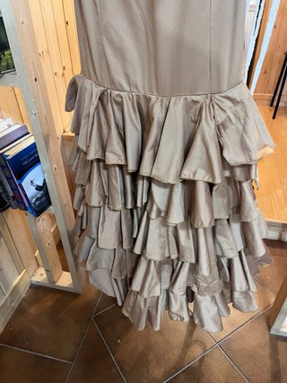 Traje de gitana beige/dorado