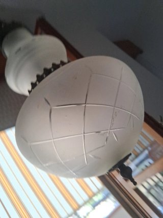 Lampadario Vintage Vetro e Metallo