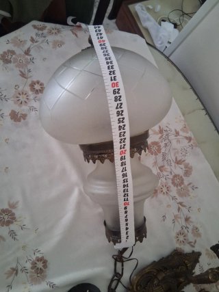 Lampadario Vintage Vetro e Metallo