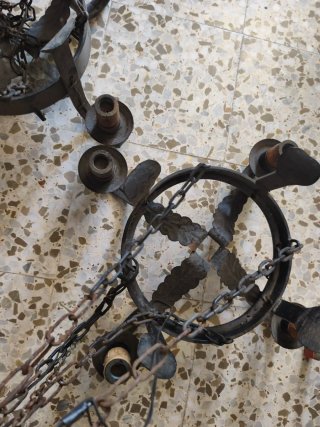 Lamparas de hierro forjado