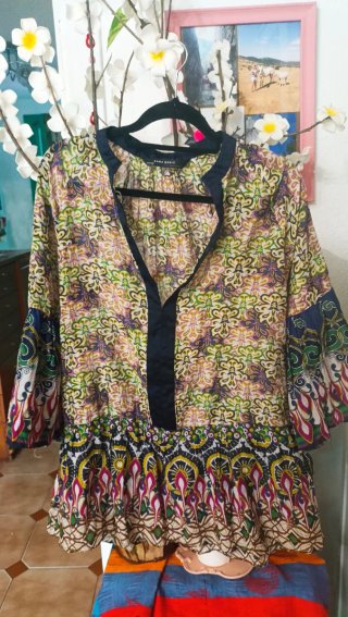 Blusa playera estampada