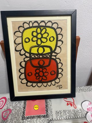 Amelia Pelaez Gouache Original Papel