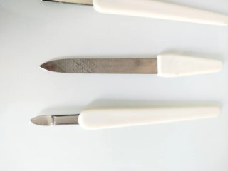 Estuche de manicura de piel nuevo