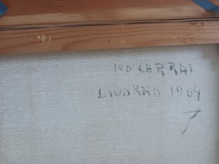 Quadro a olio 'Spiaggetta' Ivano Cerrai