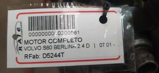 MOTOR COMPLETO VOLVO S80 BERLINA 2.4 D