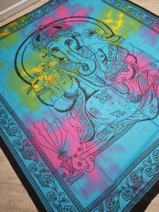 Telo Etnico Indiano Ganesha Multicolore