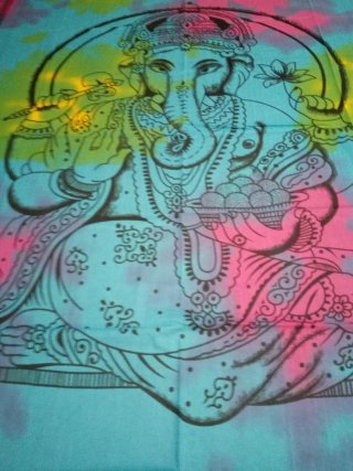Telo Etnico Indiano Ganesha Multicolore
