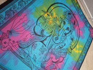 Telo Etnico Indiano Ganesha Multicolore