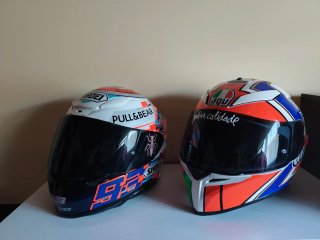 Cascos Moto Shoei Talla M y AGV Talla S