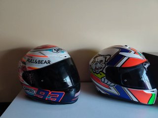 Cascos Moto Shoei Talla M y AGV Talla S