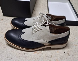Zapatos Oxford Piel y Ante