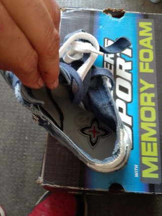 Scarpe Munich blu e bianche ( tipo jeans )