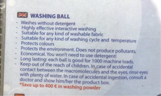 Sfera Ecologica Lavatrice Ecogenie Ball NUOVA
