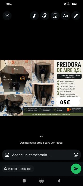 Freidora de Aire Family Care 3.5L