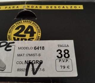 Sandalias 24 HRS Piel Talla 38 Cuña