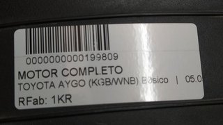 MOTOR COMPLETO TOYOTA AYGO (KGB/WNB) Básico