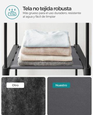 Armario Portátil SONGMICS Gris