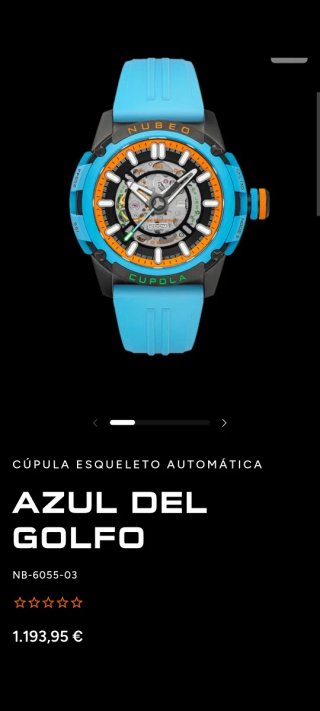 Reloj Nubeo Cupola Estrella Azul Descatalogado