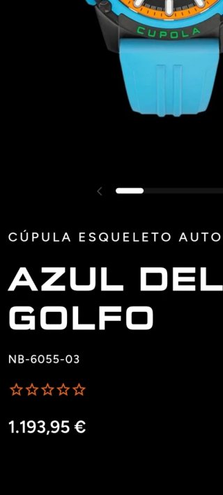 Reloj Nubeo Cupola Estrella Azul Descatalogado