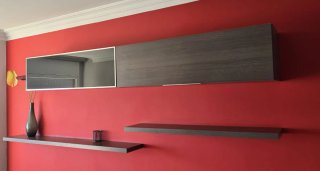 Pack comedor: sofá, mueble TV, mesa