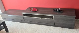 Pack comedor: sofá, mueble TV, mesa