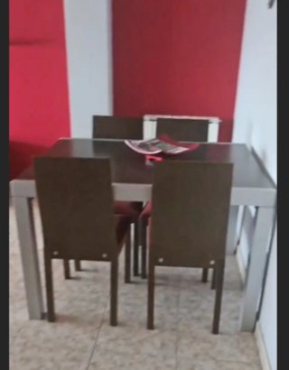 Pack comedor: sofá, mueble TV, mesa