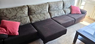 Pack comedor: sofá, mueble TV, mesa