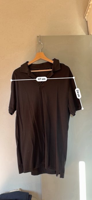 Polo C&A Uomo Nero Cotone Nuova
