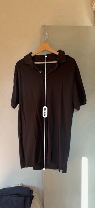Polo C&A Uomo Nero Cotone Nuova