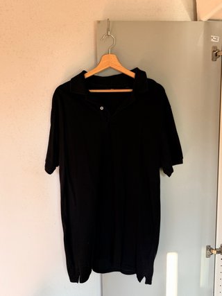 Polo C&A Uomo Nero Cotone Nuova