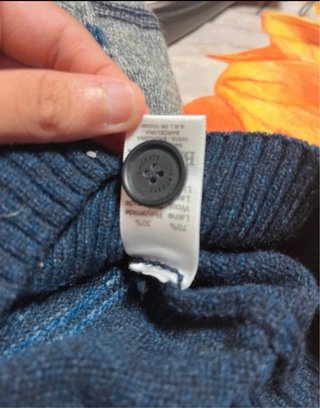 Jersey Lacoste Rayas Azul y Gris