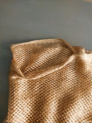 Poncho Dorado Metálico