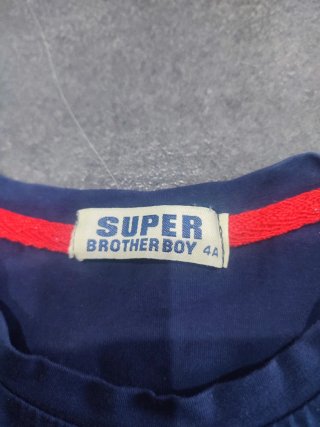 Maglietta Super Brother boy tg 4 anni