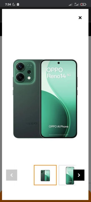 OPPO Reno 14 F 5G Verde/Azul Marino