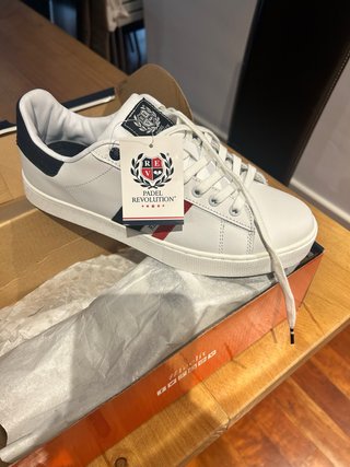 Zapatillas Padel Revolution Blancas y Azules