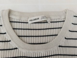 Jersey Pull&Bear Rayas Blanco y Negro Talla S