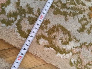 2 Alfombras 100% Lana Beige y Verde