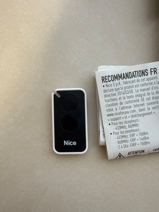 Mando Garaje Nice Era Inti INTI2C Negro