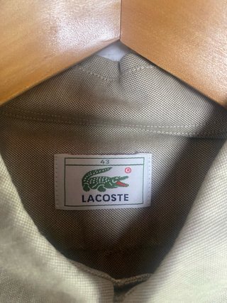 Camisa Lacoste Beige Talla XXL