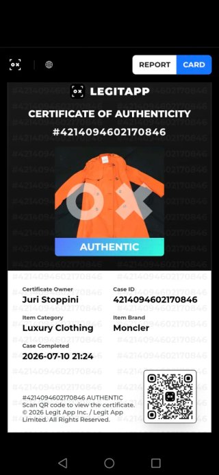Trench Moncler original arancio vivo corallo Tg M
