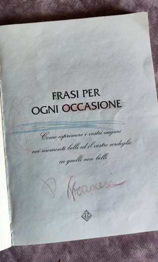Libretto tascabile d'epoca "Frasi per ogni occasio