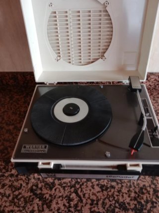 Tocadiscos Werner Teenager Blanco y Negro
