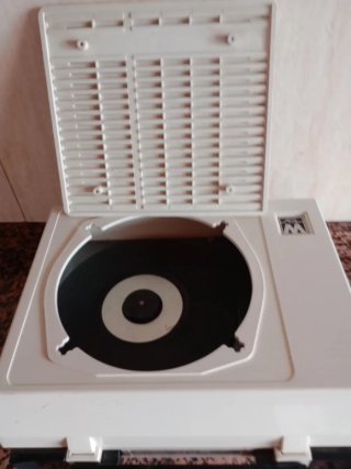 Tocadiscos Werner Teenager Blanco y Negro